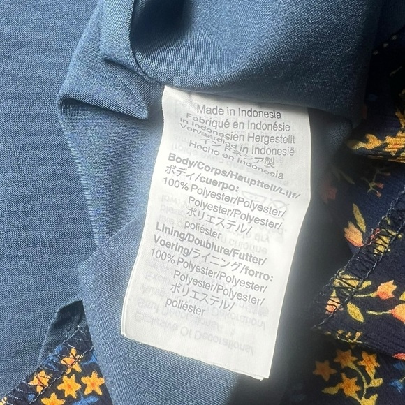 Madewell Women's Minimal Floral Mini Dress - Size (16) - Excellent Condition - Picture 9 of 10